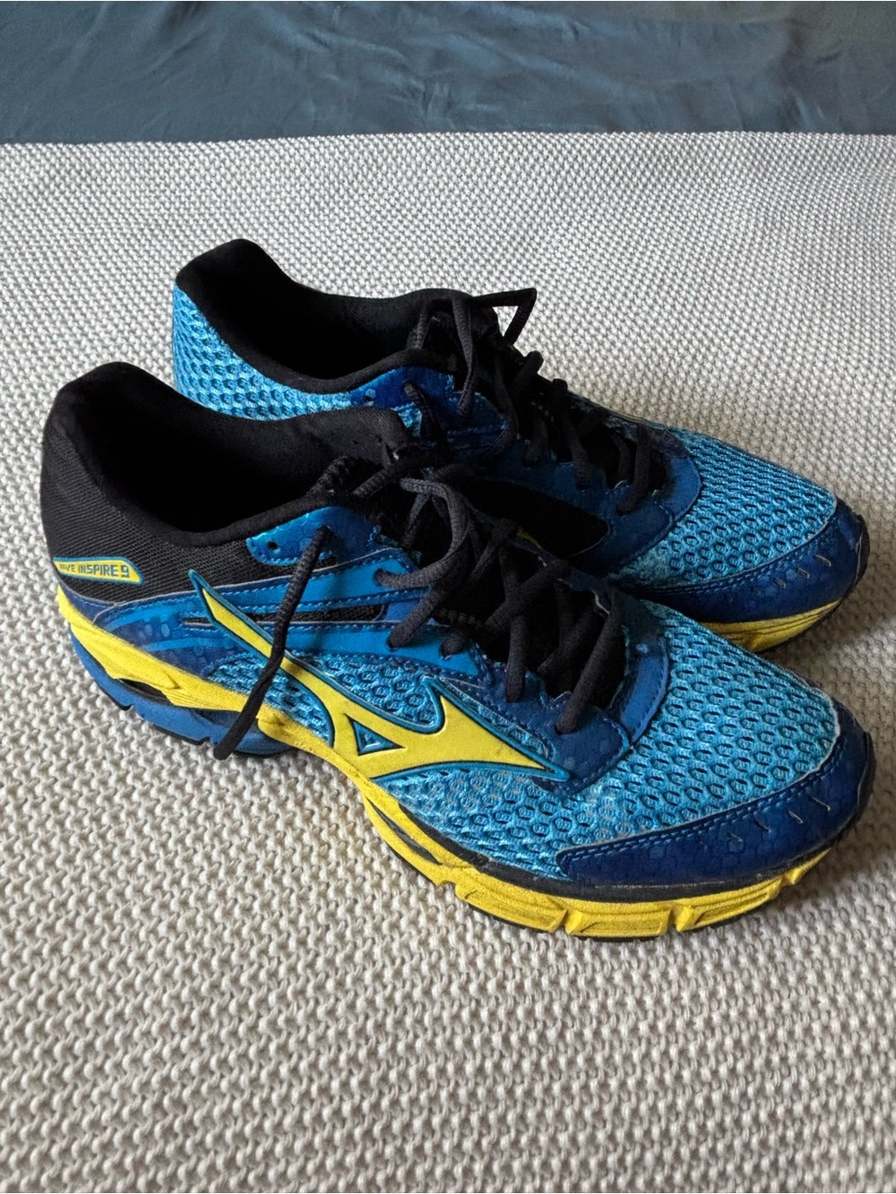 Mizuno Men’s Athletic Running Shoes - Blue and Yellow